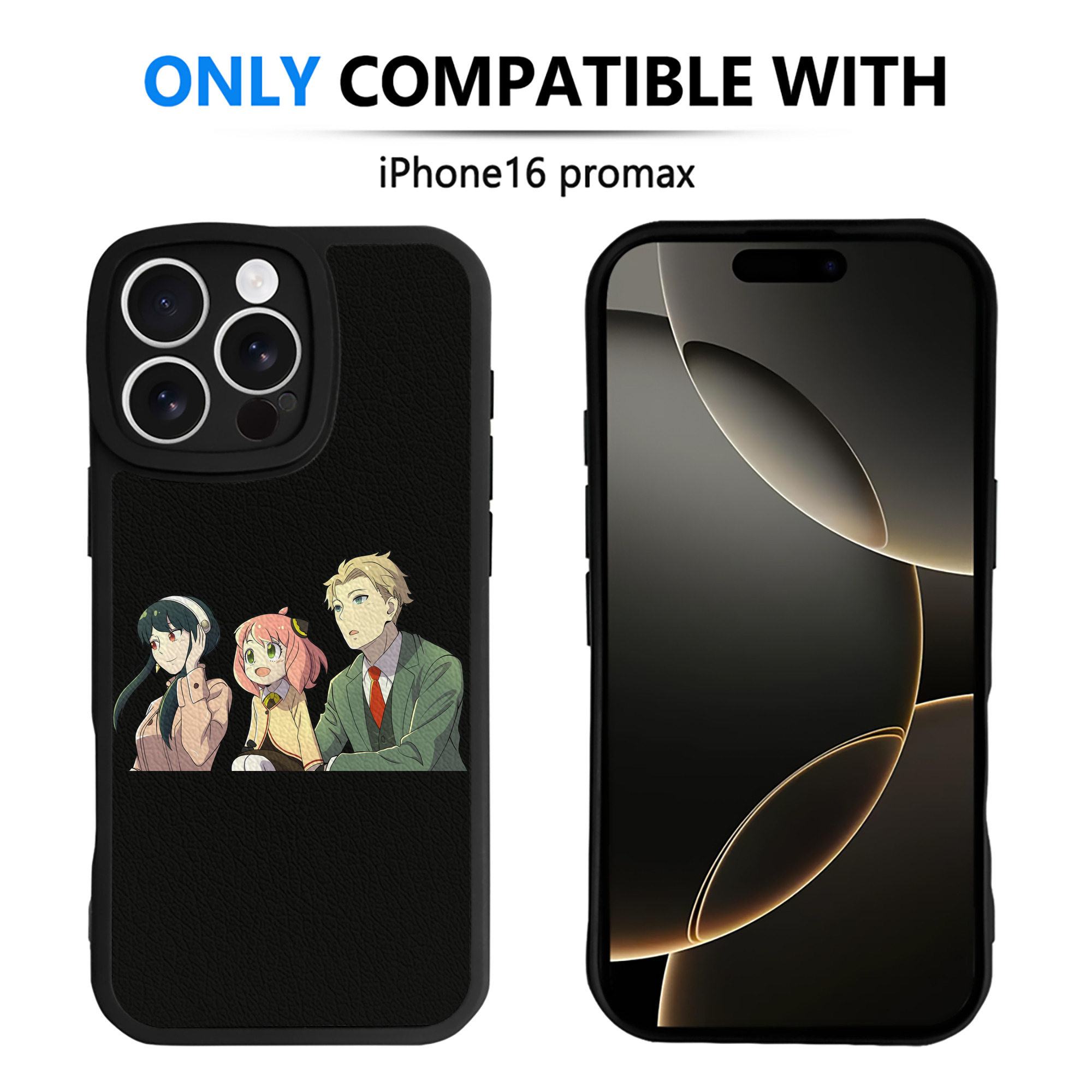 （画像用） SPY×FAMILY间谍家家酒 【iPhone 16シリーズ対応】シリコンスマホケース（レザー調） 材質：シリコン